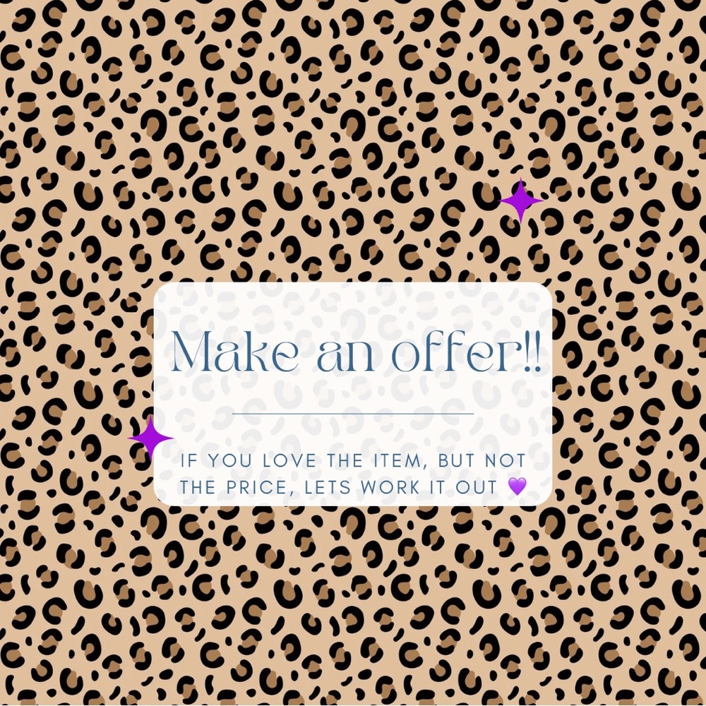 Make an offer! I’ll accept or counter.